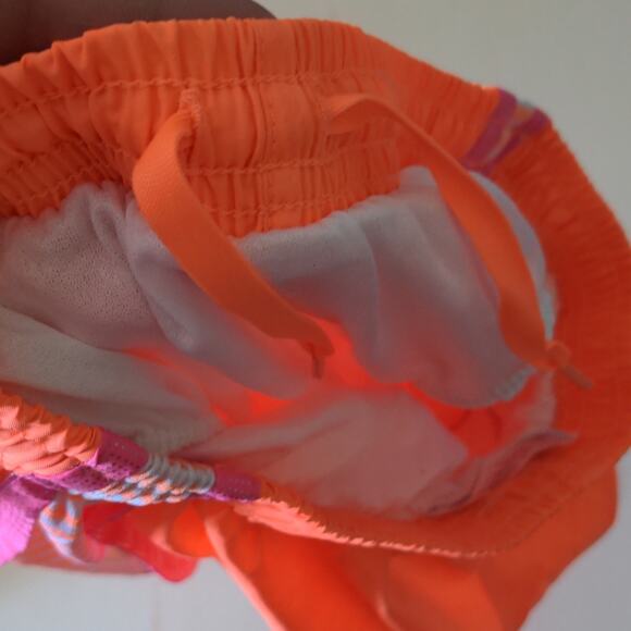 JUSTICE Neon Orange Casual Workout Sporty Shorts 12 - Picture 8 of 8